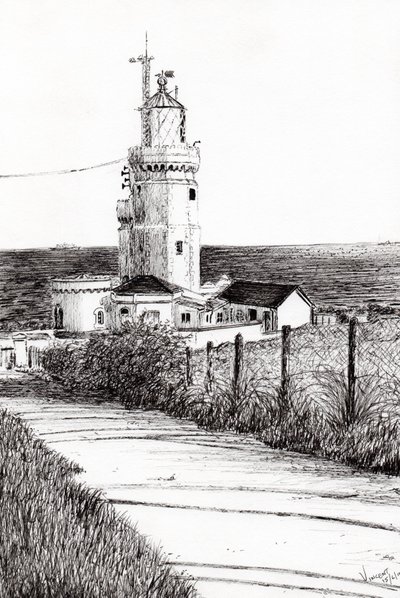 Lighthouse Isle of Wight, 2010 by Vincent Alexander Booth